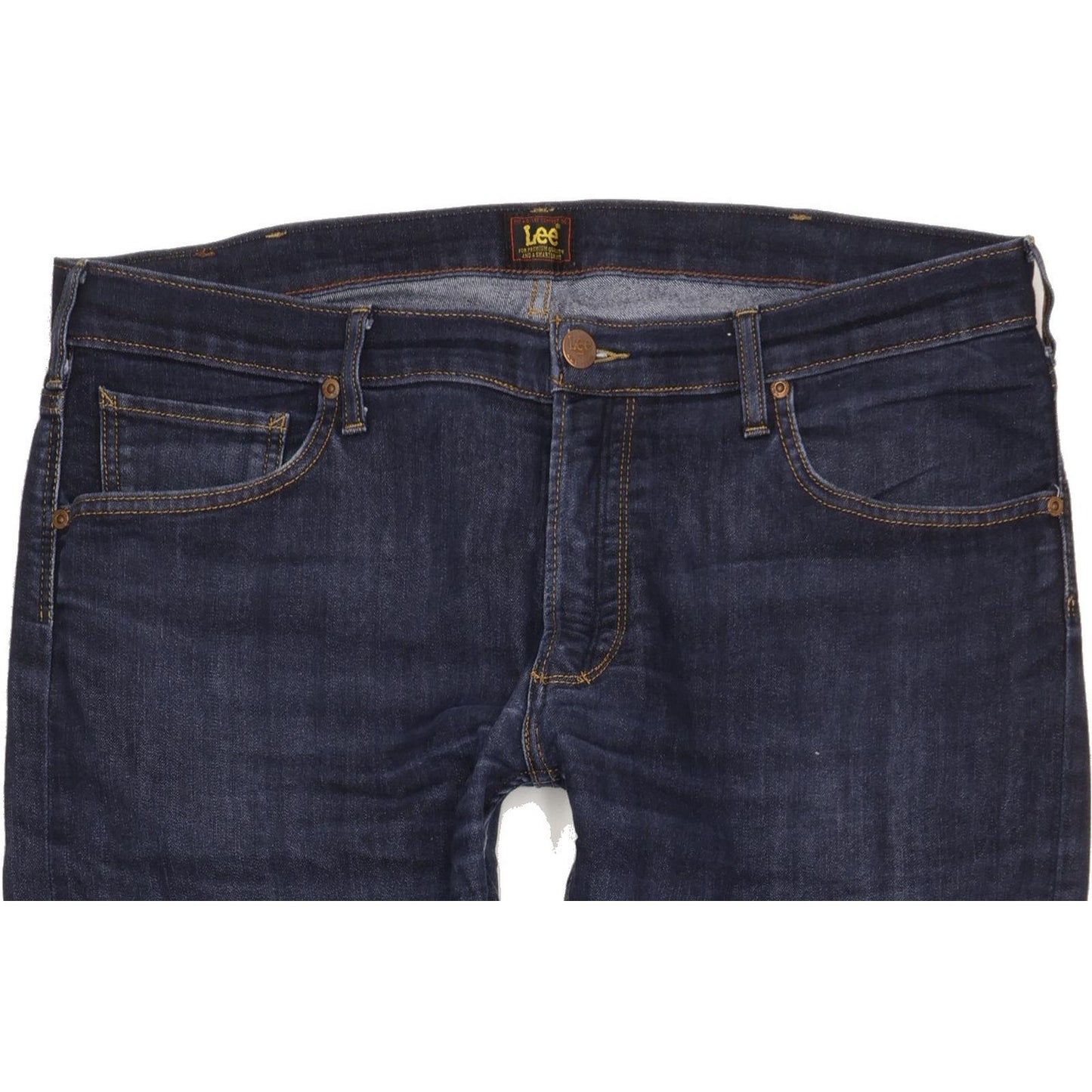 Lee Daren Men Blue Straight Slim Jeans W38 L32