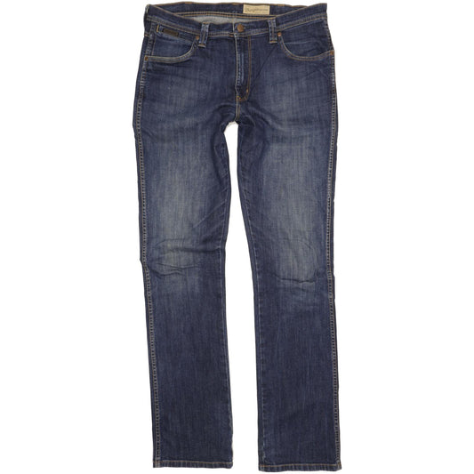 Wrangler Arizona Men Blue Straight Regular Stretch Jeans W36 L36