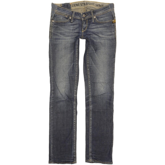 G-Star Core Women Blue Straight Slim Jeans W28 L33