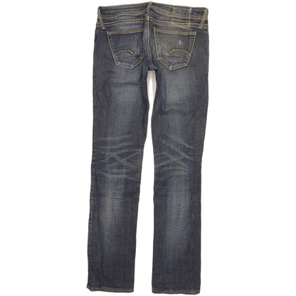 G-Star Core Women Blue Straight Slim Jeans W28 L33