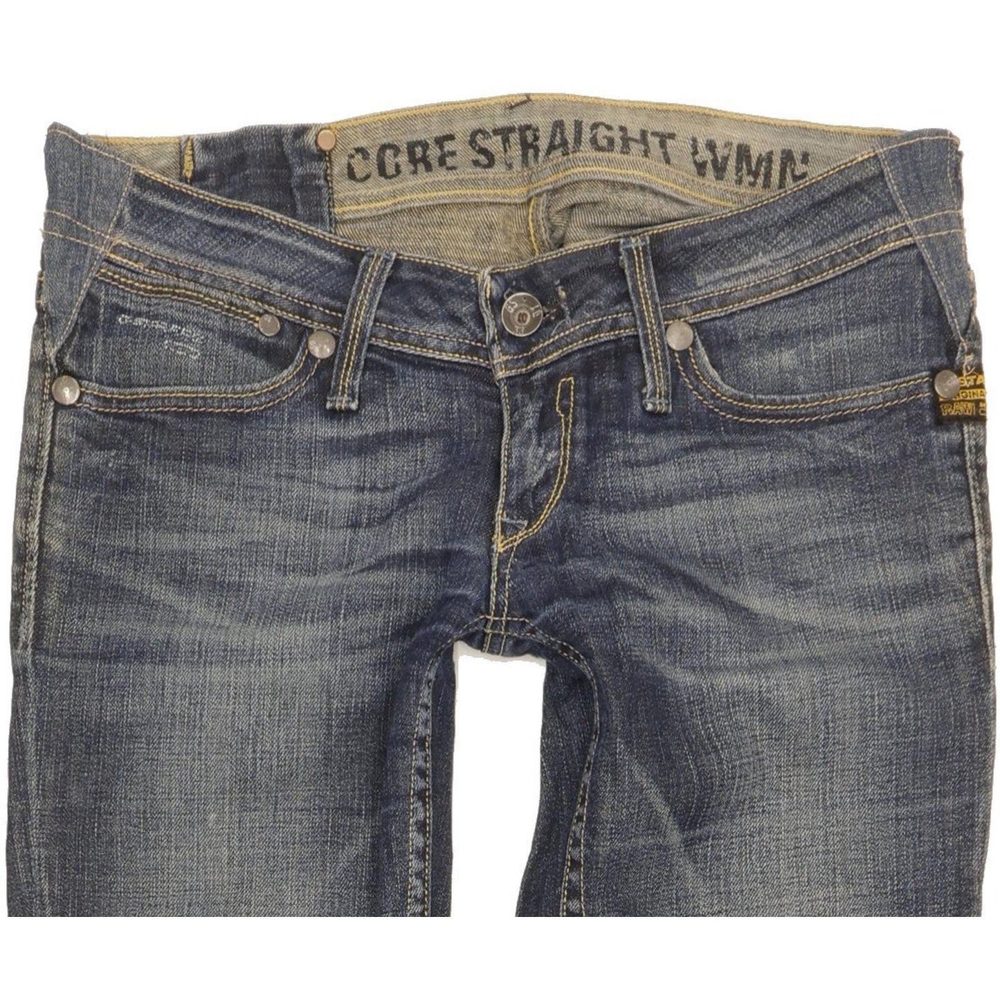 G-Star Core Women Blue Straight Slim Jeans W28 L33