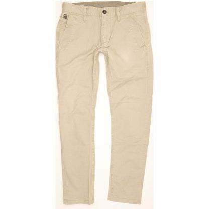 G-Star Bronson Men Beige Tapered Slim Chino Stretch Jeans W33 L30