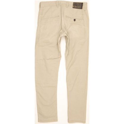 G-Star Bronson Men Beige Tapered Slim Chino Stretch Jeans W33 L30