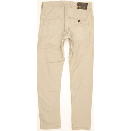 G-Star Bronson Men Beige Tapered Slim Chino Stretch Jeans W33 L30