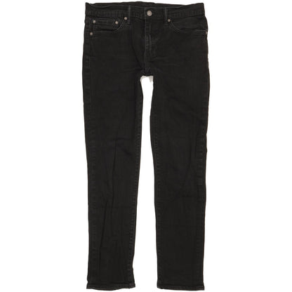 Levi's 511 Men Black Straight Slim Stretch Jeans W32 L31