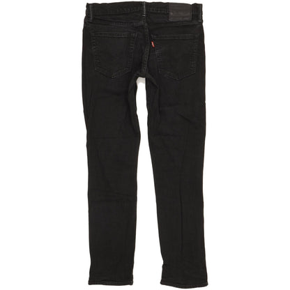 Levi's 511 Men Black Straight Slim Stretch Jeans W32 L31