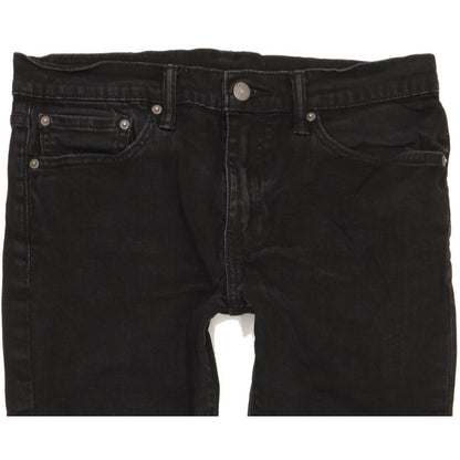 Levi's 511 Men Black Straight Slim Stretch Jeans W32 L31