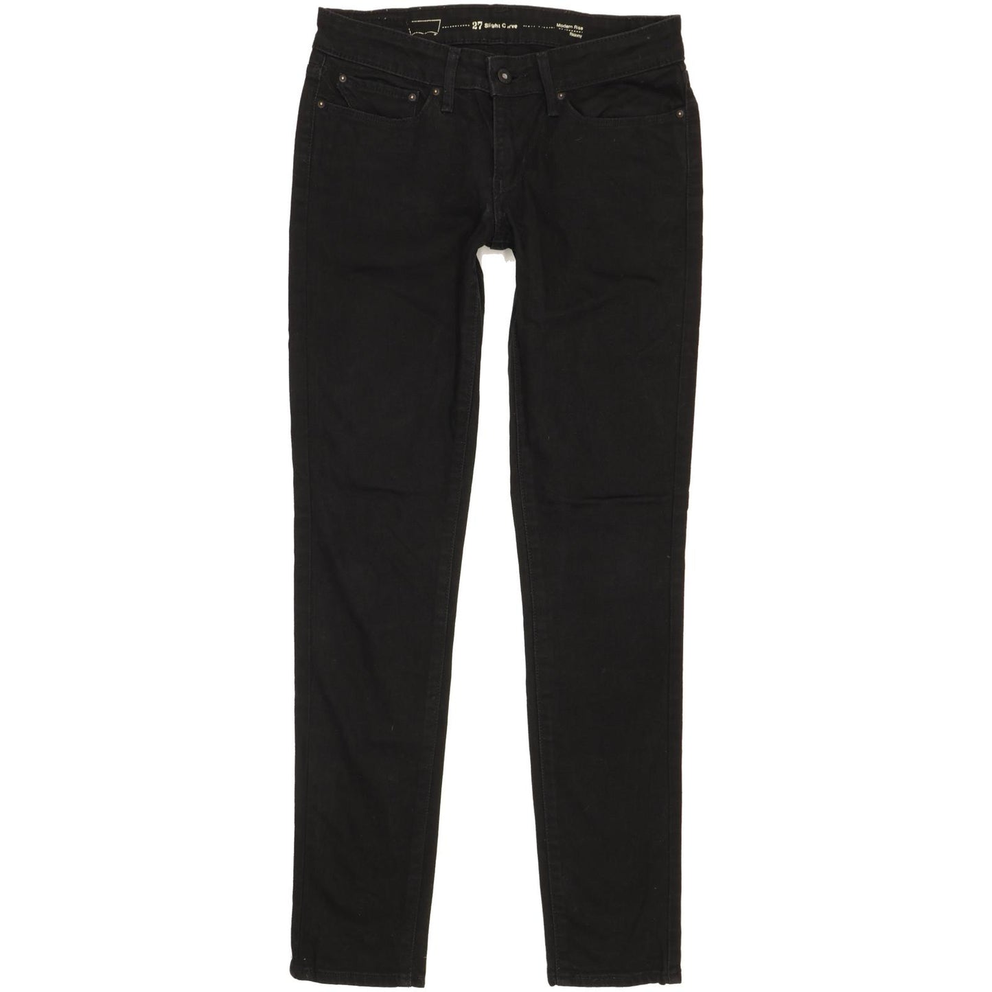 Levi's Slight Curve Women Black Skinny Slim Stretch Jeans W27 L31
