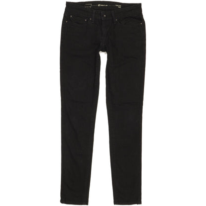 Levi's Slight Curve Women Black Skinny Slim Stretch Jeans W27 L31