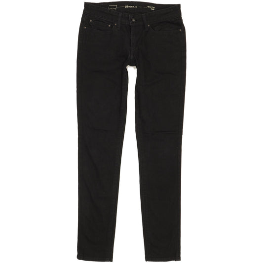Levi's Slight Curve Women Black Skinny Slim Stretch Jeans W27 L31