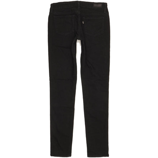 Levi's Slight Curve Women Black Skinny Slim Stretch Jeans W27 L31