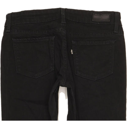 Levi's Slight Curve Women Black Skinny Slim Stretch Jeans W27 L31