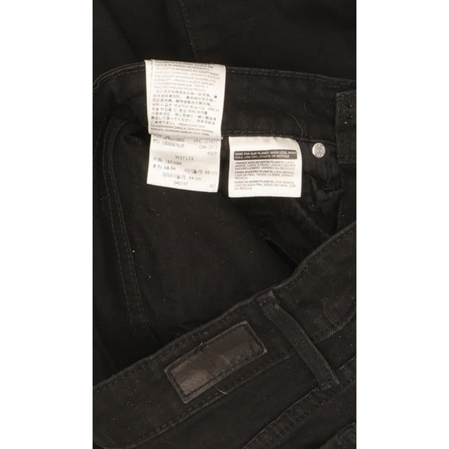 Levi's Slight Curve Women Black Skinny Slim Stretch Jeans W27 L31