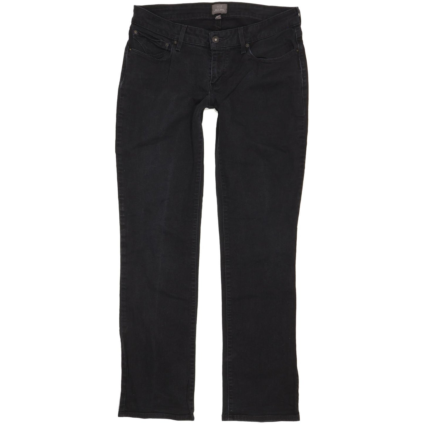 Levi's Bold Curve Women Black Straight Slim Stretch Jeans W32 L32