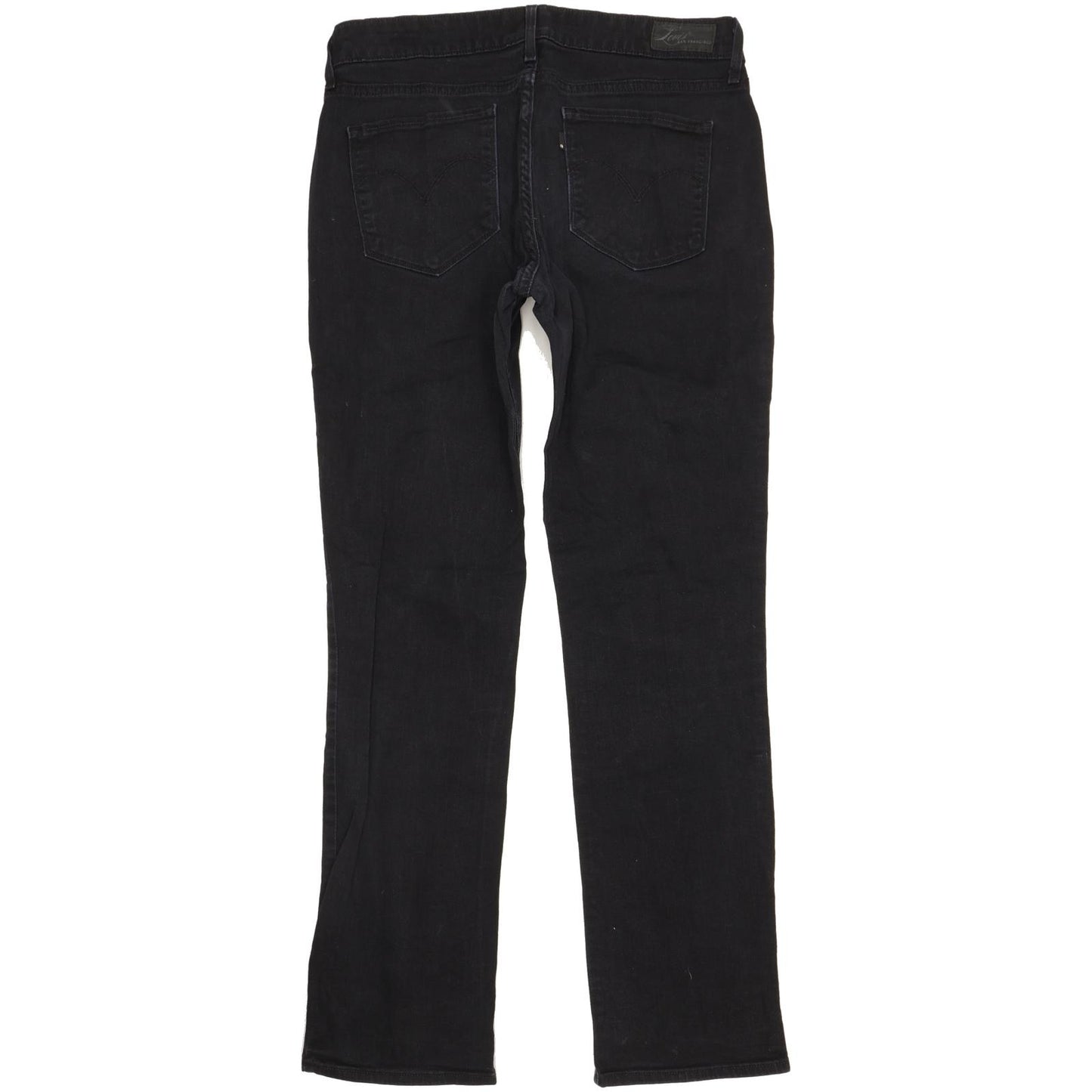 Levi's Bold Curve Women Black Straight Slim Stretch Jeans W32 L32
