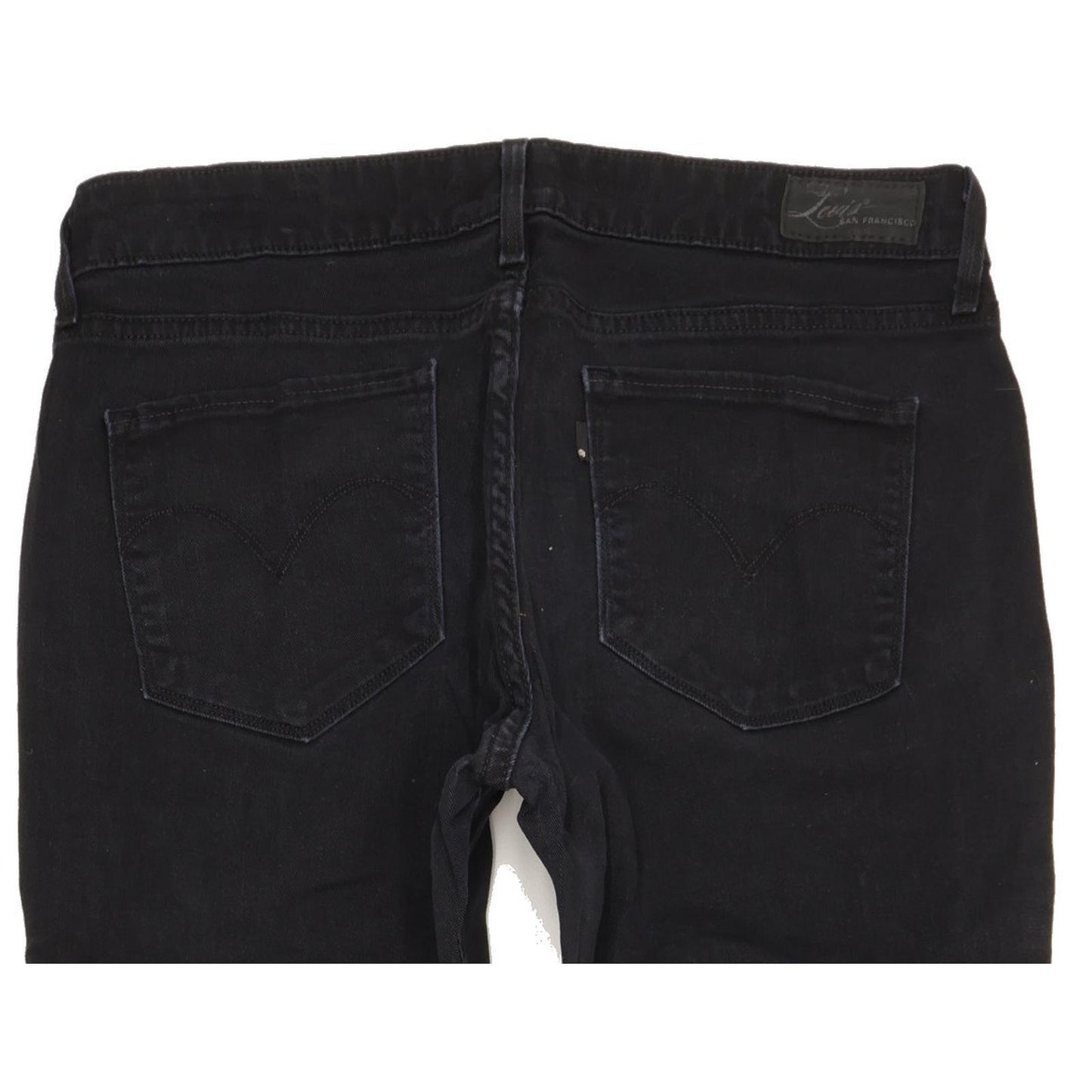 Levi's Bold Curve Women Black Straight Slim Stretch Jeans W32 L32