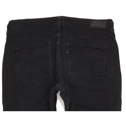 Levi's Bold Curve Women Black Straight Slim Stretch Jeans W32 L32