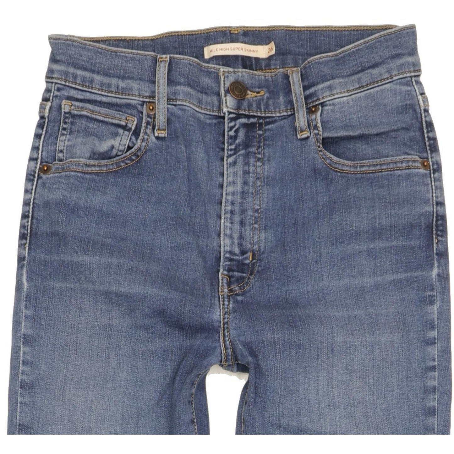 Levi's Mile Women Blue Skinny Slim Stretch Jeans W26 L32