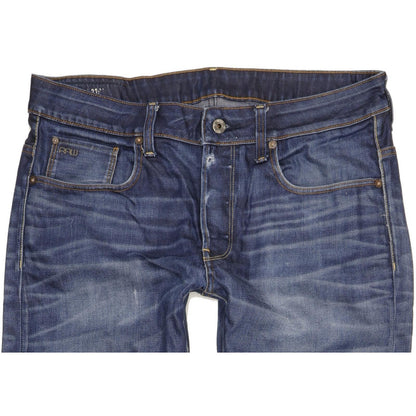 G-Star 3301 Men Blue Straight Regular Jeans W34 L29