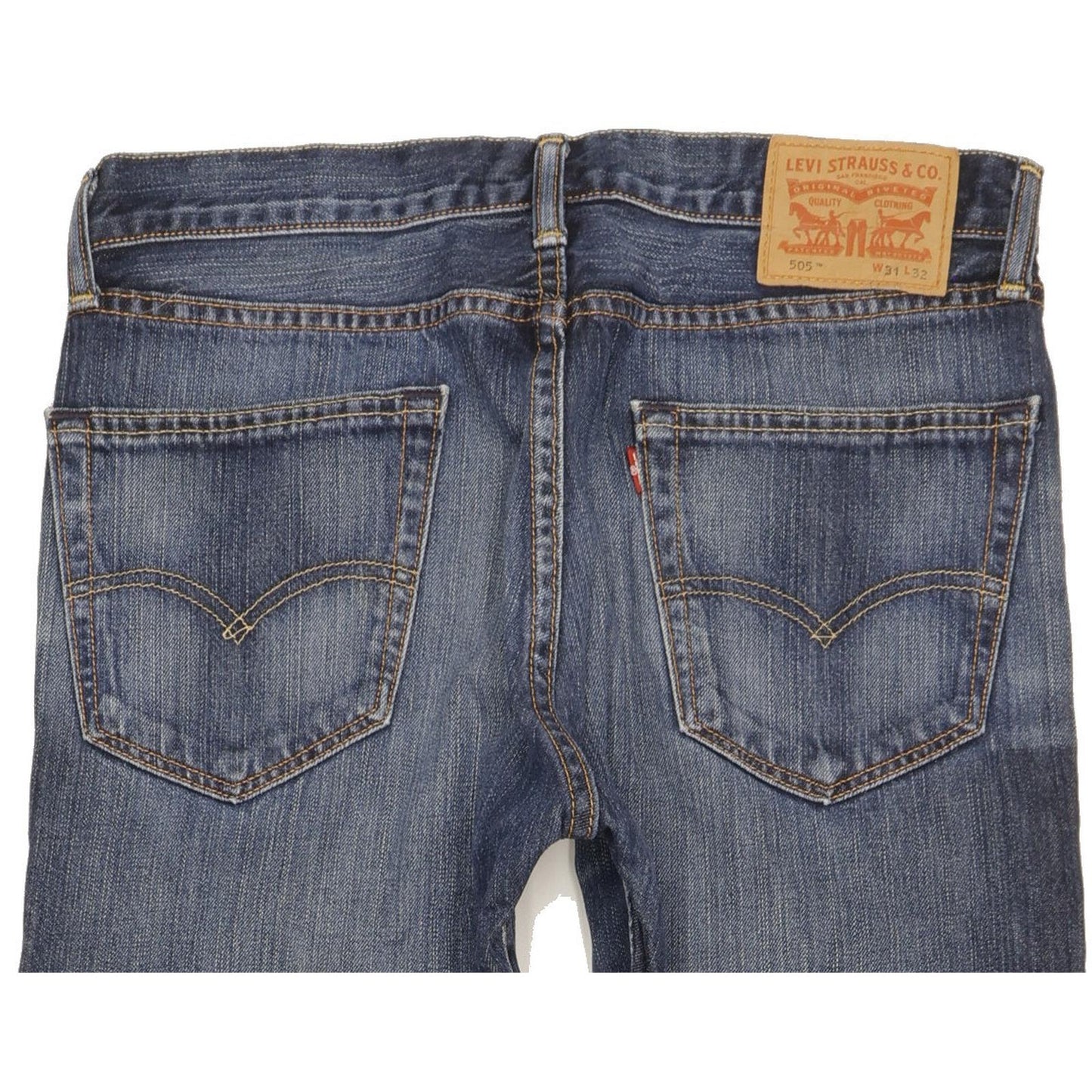 Levi's 505 Men Blue Straight Regular Jeans W31 L32