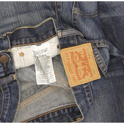 Levi's 505 Men Blue Straight Regular Jeans W31 L32