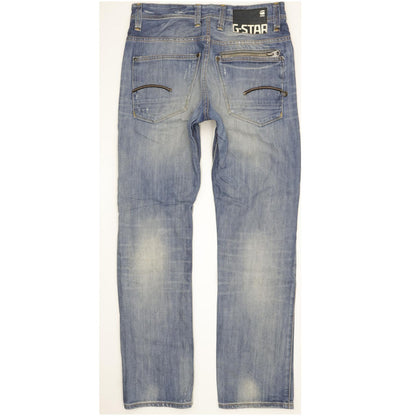 G-Star Attacc Men Blue Straight Slim Jeans W30 L31