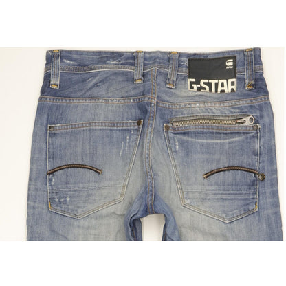 G-Star Attacc Men Blue Straight Slim Jeans W30 L31