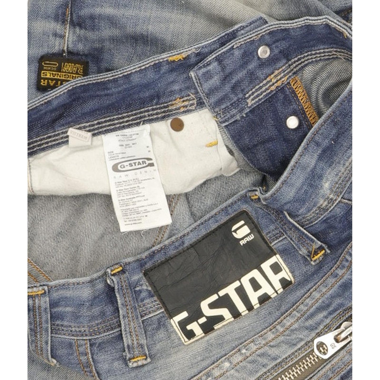 G-Star Attacc Men Blue Straight Slim Jeans W30 L31