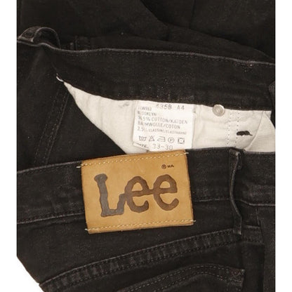 Lee Brooklyn Men Black Straight Regular Stretch Jeans W33 L29