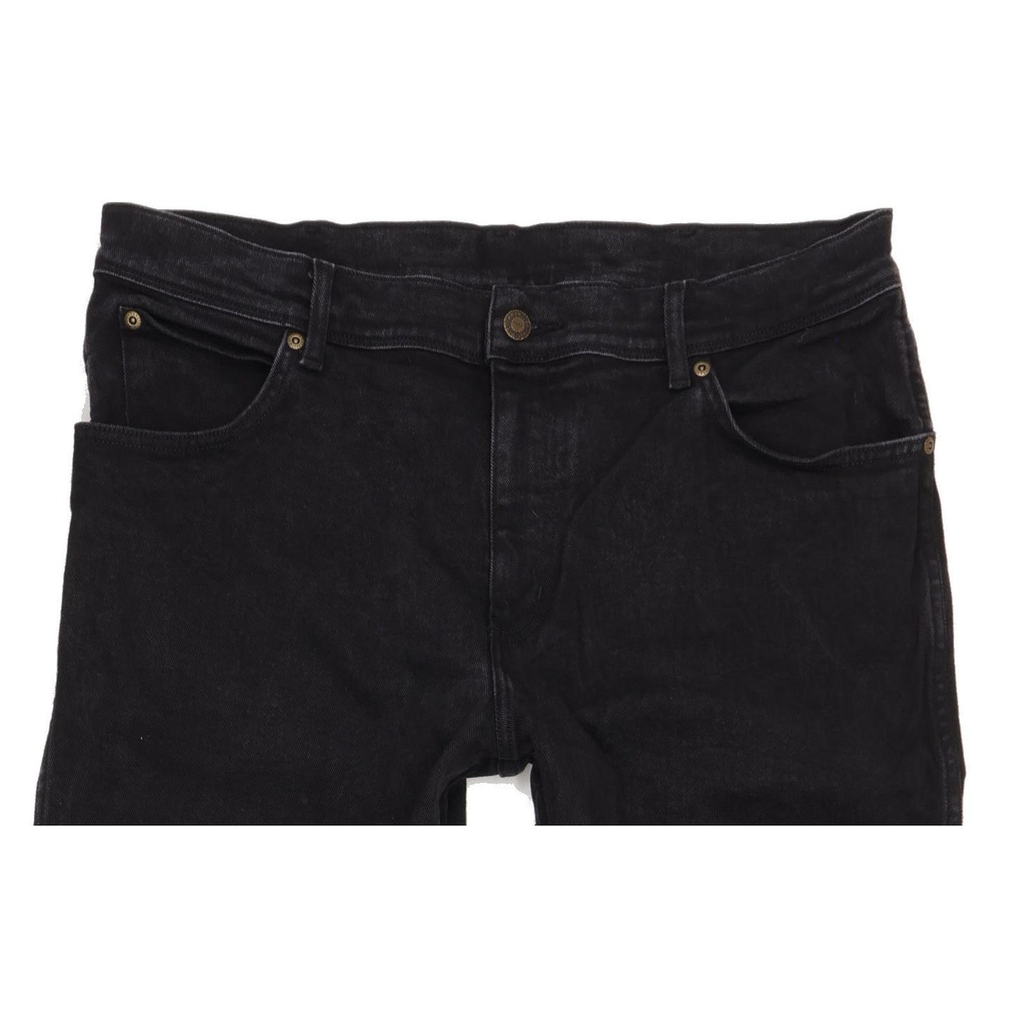 Wrangler Men Black Straight Regular Stretch Jeans W36 L30