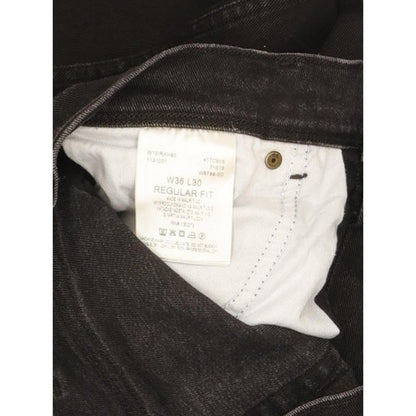 Wrangler Men Black Straight Regular Stretch Jeans W36 L30