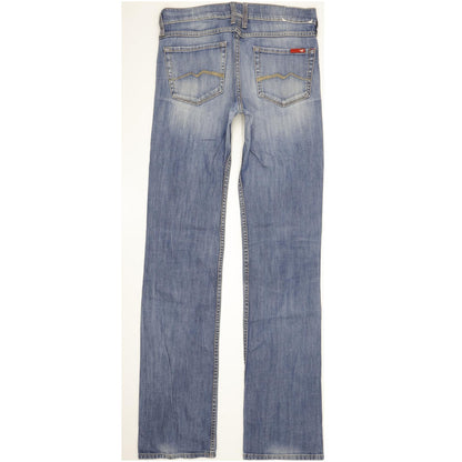 Mustang Oregon Women Blue Straight Slim Stretch Jeans W29 L35
