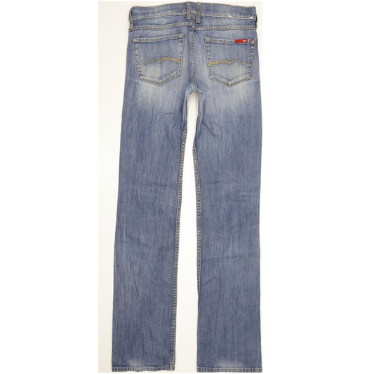 Mustang Oregon Women Blue Straight Slim Stretch Jeans W29 L35