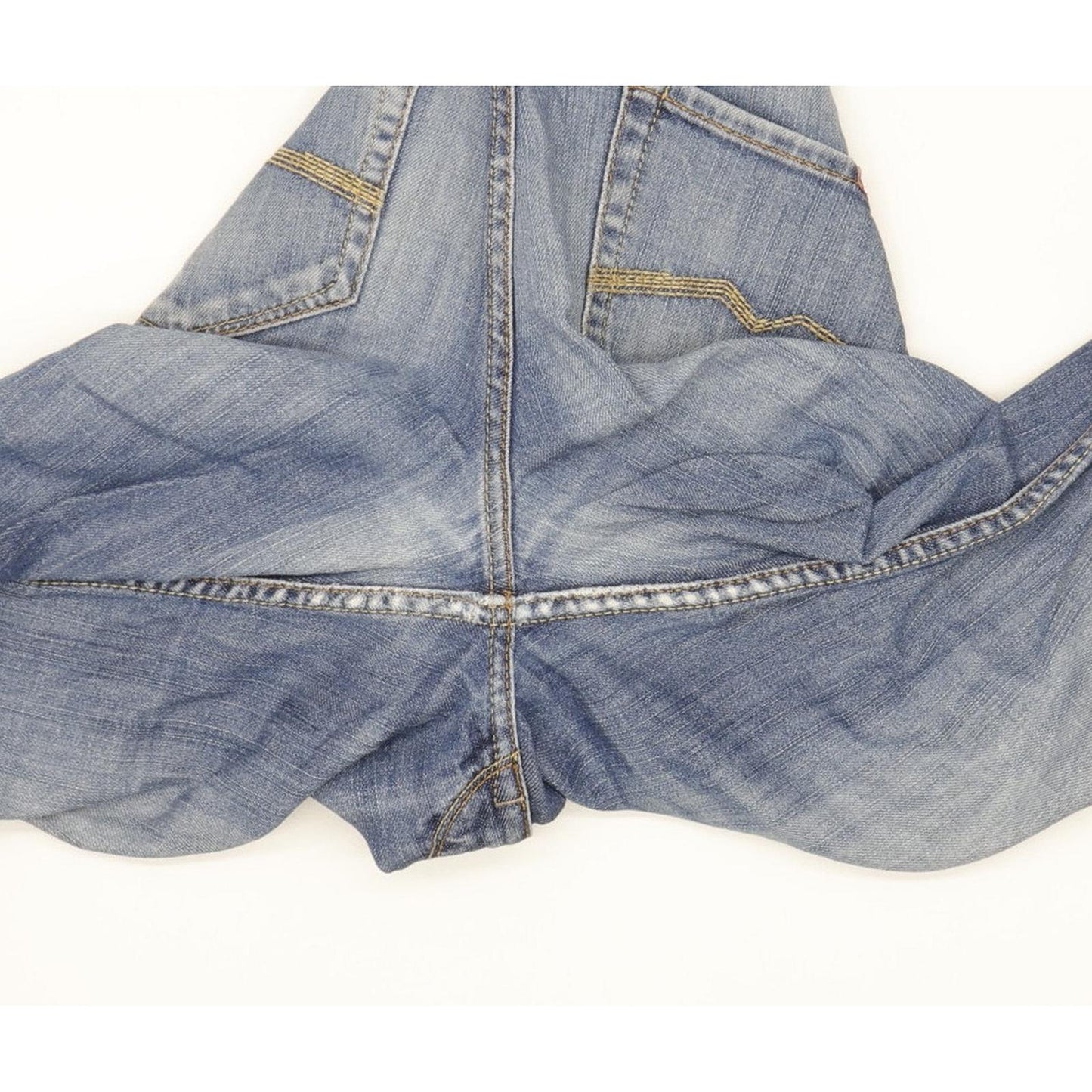 Mustang Oregon Women Blue Straight Slim Stretch Jeans W29 L35