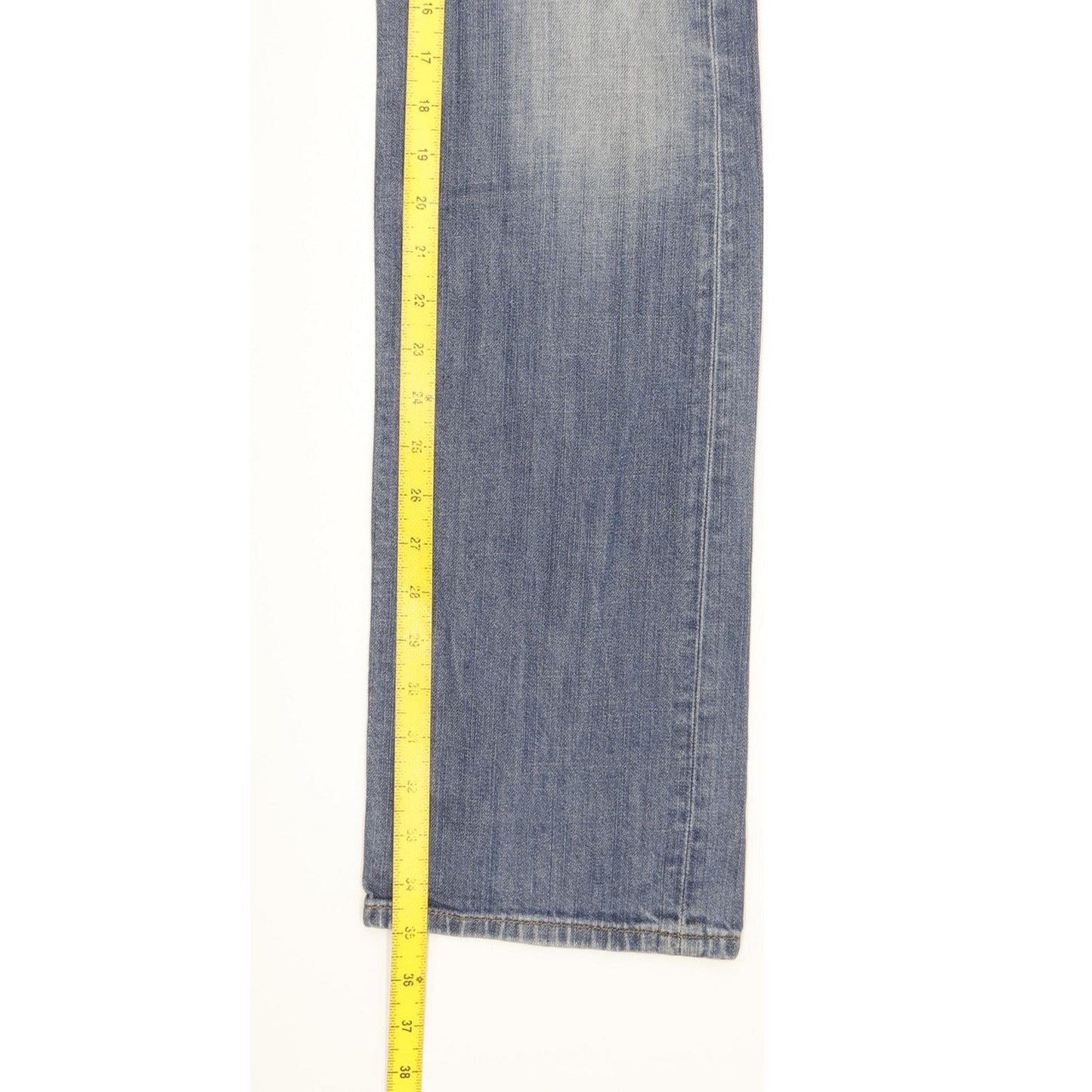 Mustang Oregon Women Blue Straight Slim Stretch Jeans W29 L35