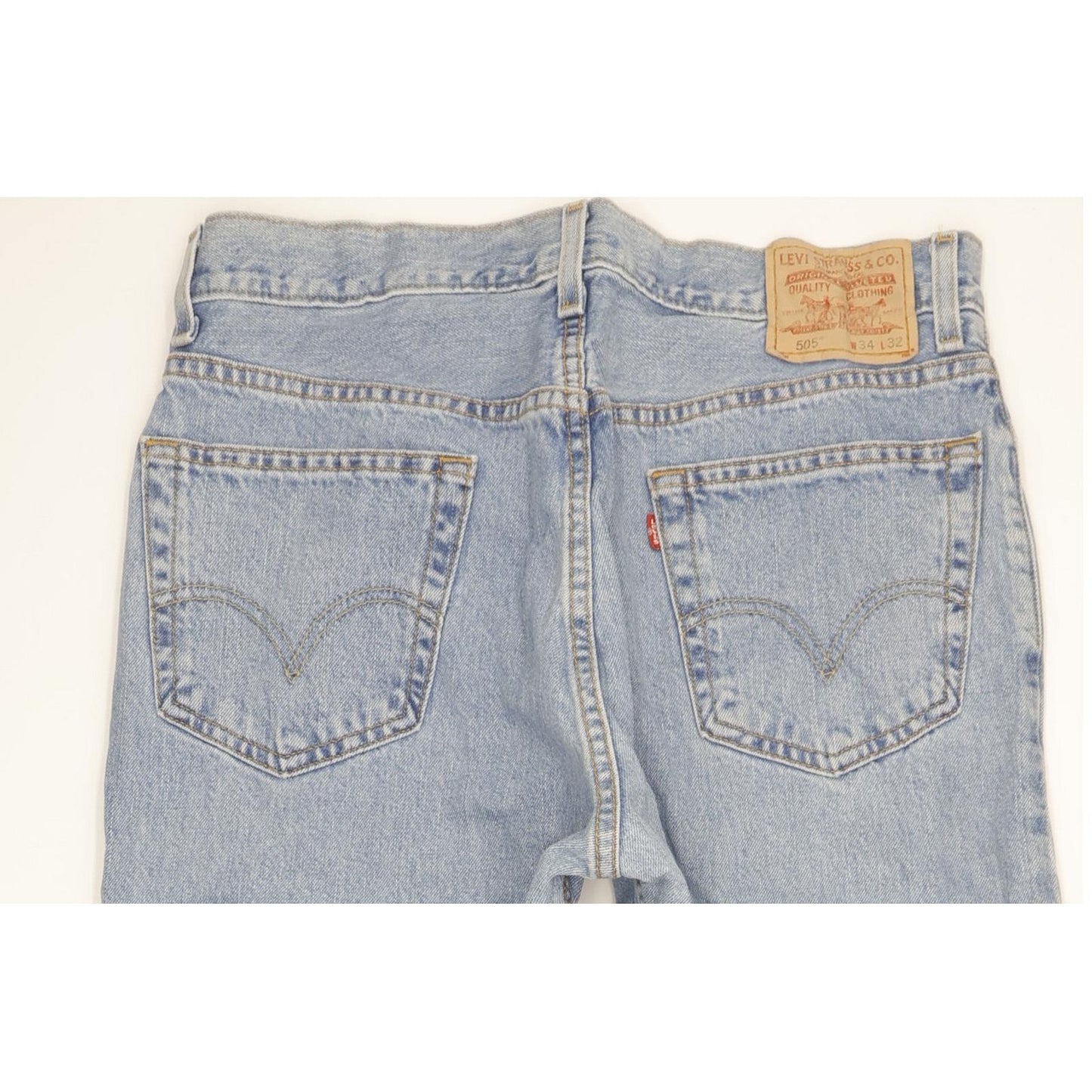 Levi's 505 Men Blue Straight Regular Jeans W34 L32