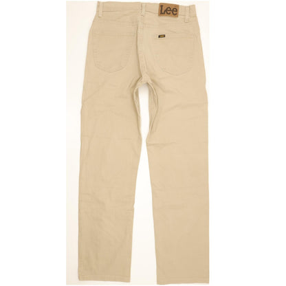 Lee Brooklyn Men Beige Straight Regular Stretch Jeans W33 L32