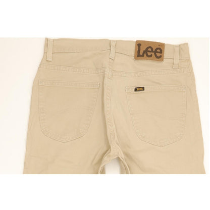 Lee Brooklyn Men Beige Straight Regular Stretch Jeans W33 L32
