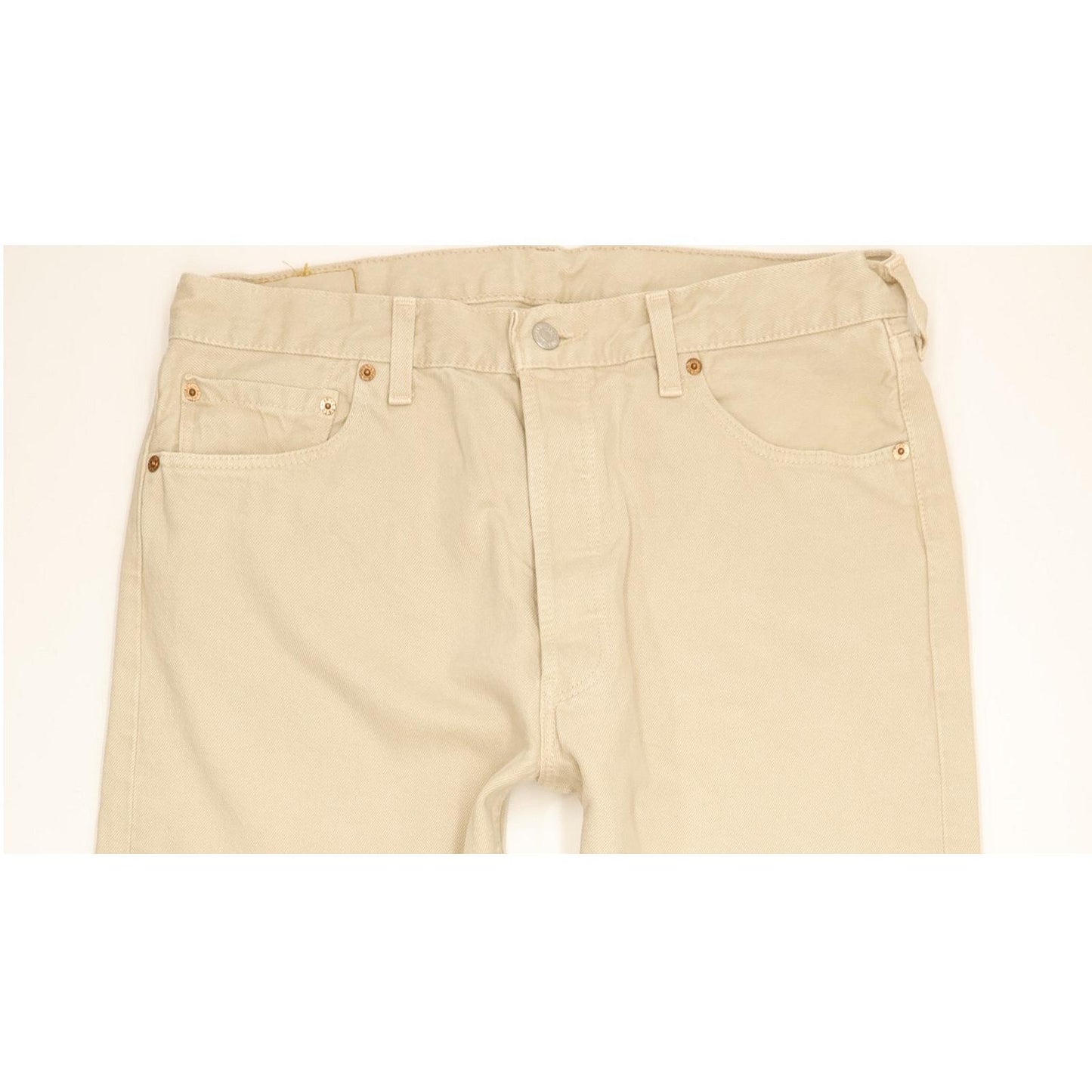 Levi's 501 Men Beige Straight Regular Jeans W36 L31