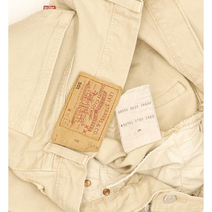 Levi's 501 Men Beige Straight Regular Jeans W36 L31