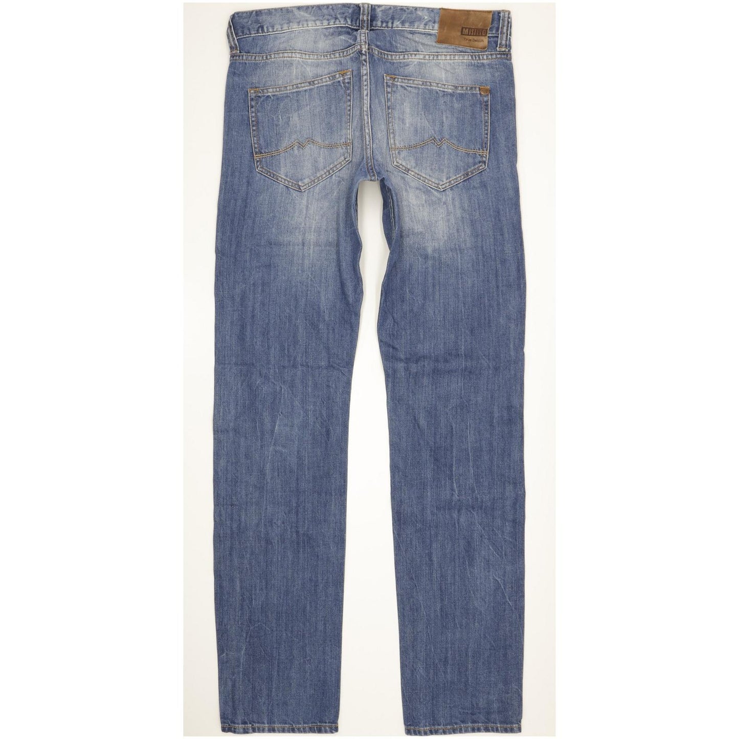 Mustang Oregon Men Blue Tapered Slim Jeans W33 L35