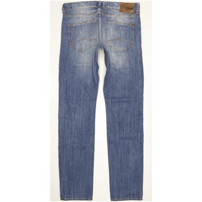 Mustang Oregon Men Blue Tapered Slim Jeans W33 L35