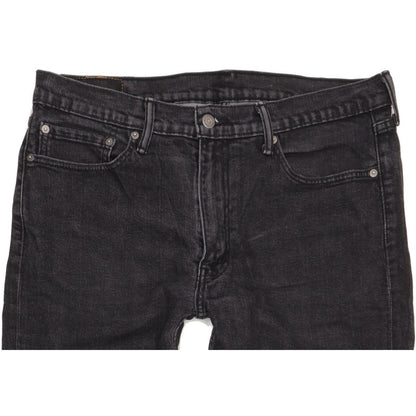Levi's 514 Men Black Straight Slim Stretch Jeans W36 L33