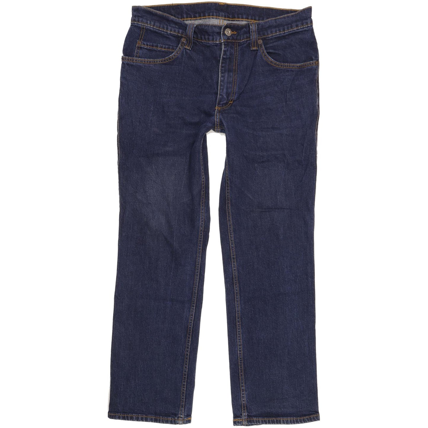 Mustang Pittsburgh Men Blue Straight Regular Stretch Jeans W35 L29