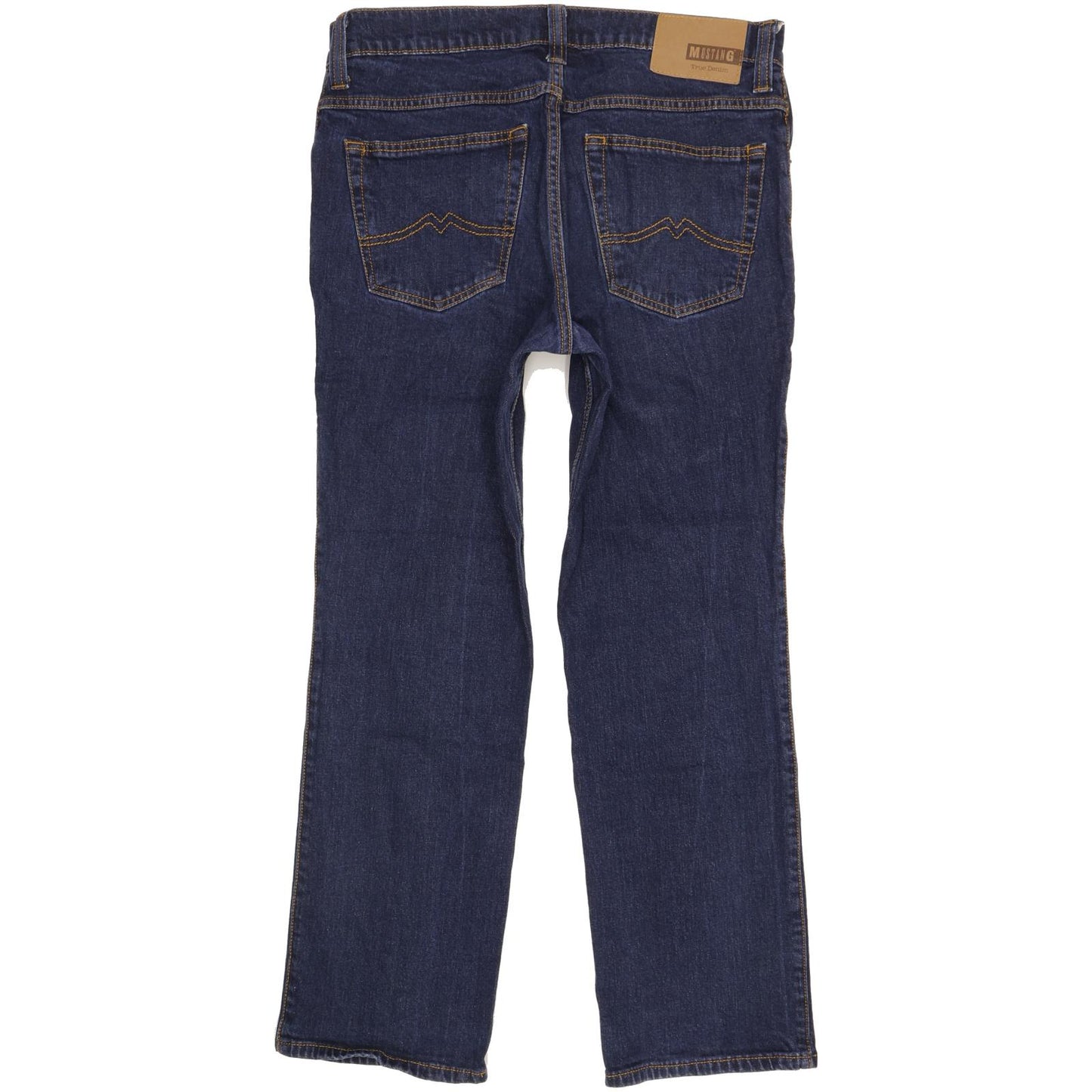Mustang Pittsburgh Men Blue Straight Regular Stretch Jeans W35 L29