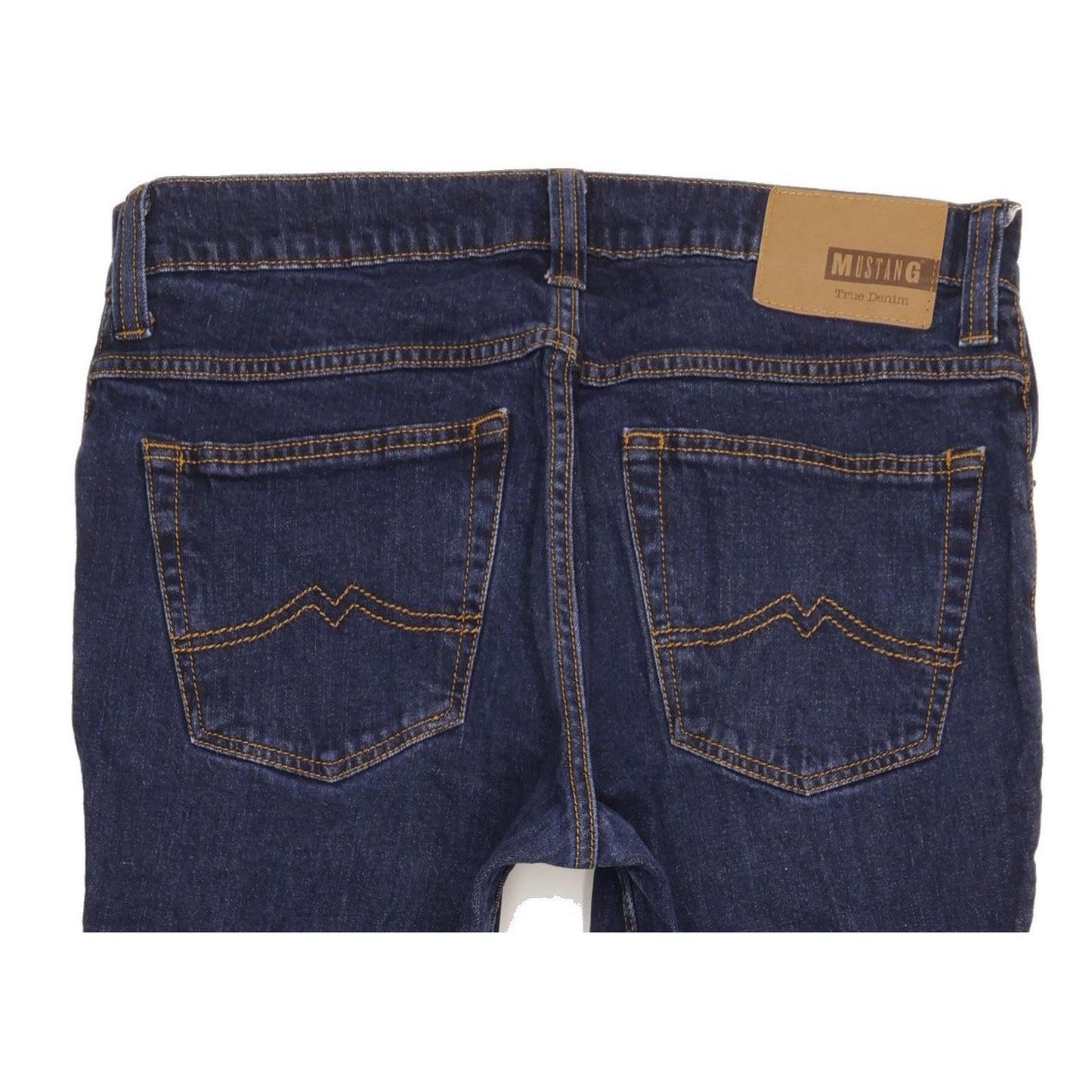 Mustang Pittsburgh Men Blue Straight Regular Stretch Jeans W35 L29