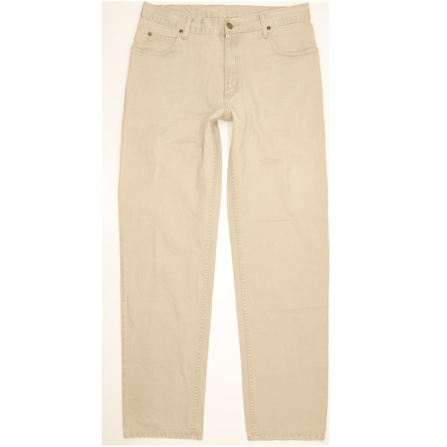 Lee Brooklyn Men Beige Straight Regular Jeans W34 L34