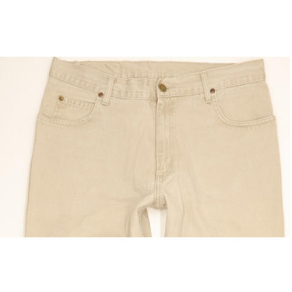 Lee Brooklyn Men Beige Straight Regular Jeans W34 L34