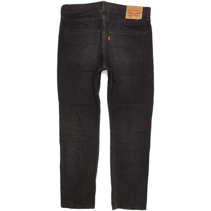 Levi's 522 Men Black Tapered Slim Stretch Jeans W33 L30