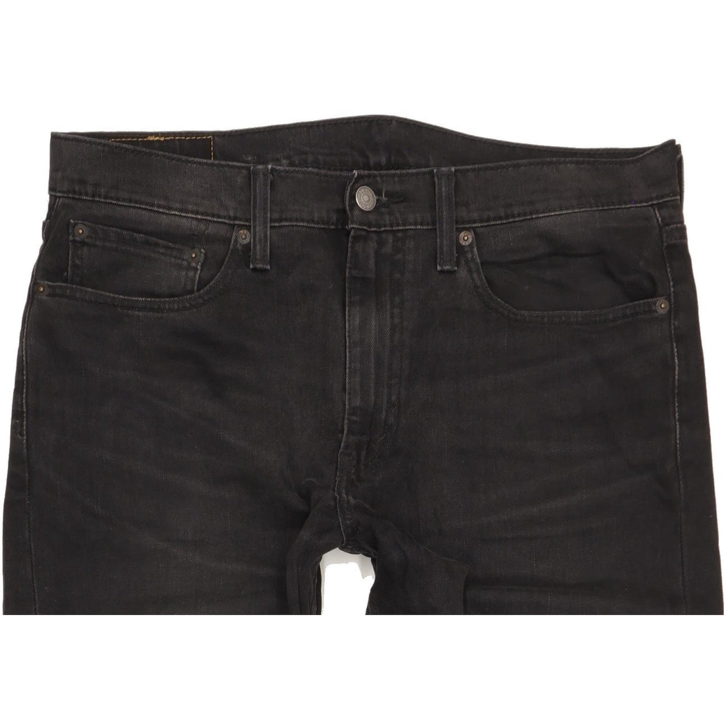 Levi's 522 Men Black Tapered Slim Stretch Jeans W33 L30